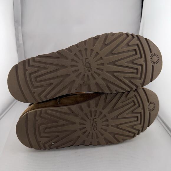 UGG Australia 1010820 Tasman Suede Boots Womens 8M Chestnut Pull On Back Lace - Picture 8 of 13